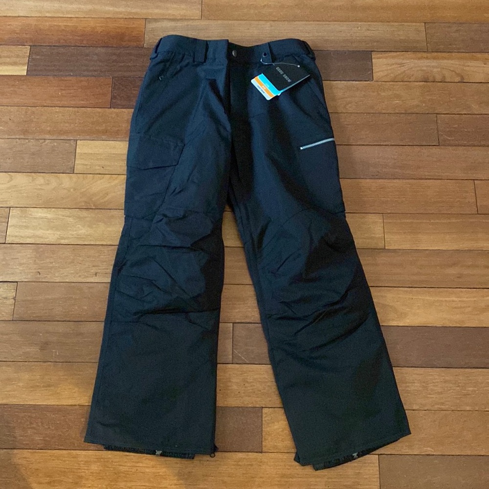 NWT GSOU Men’s Ski Snow Waterproof Pants Black Size Small